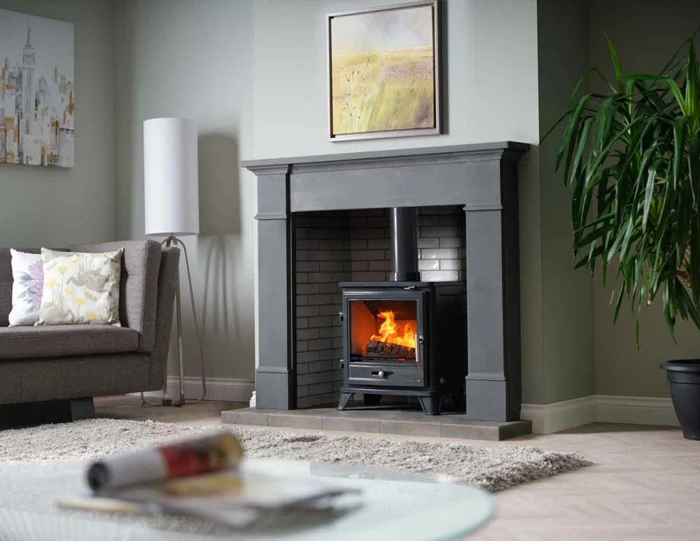 Bassington 5kW Oxford Grey Enamel Stove