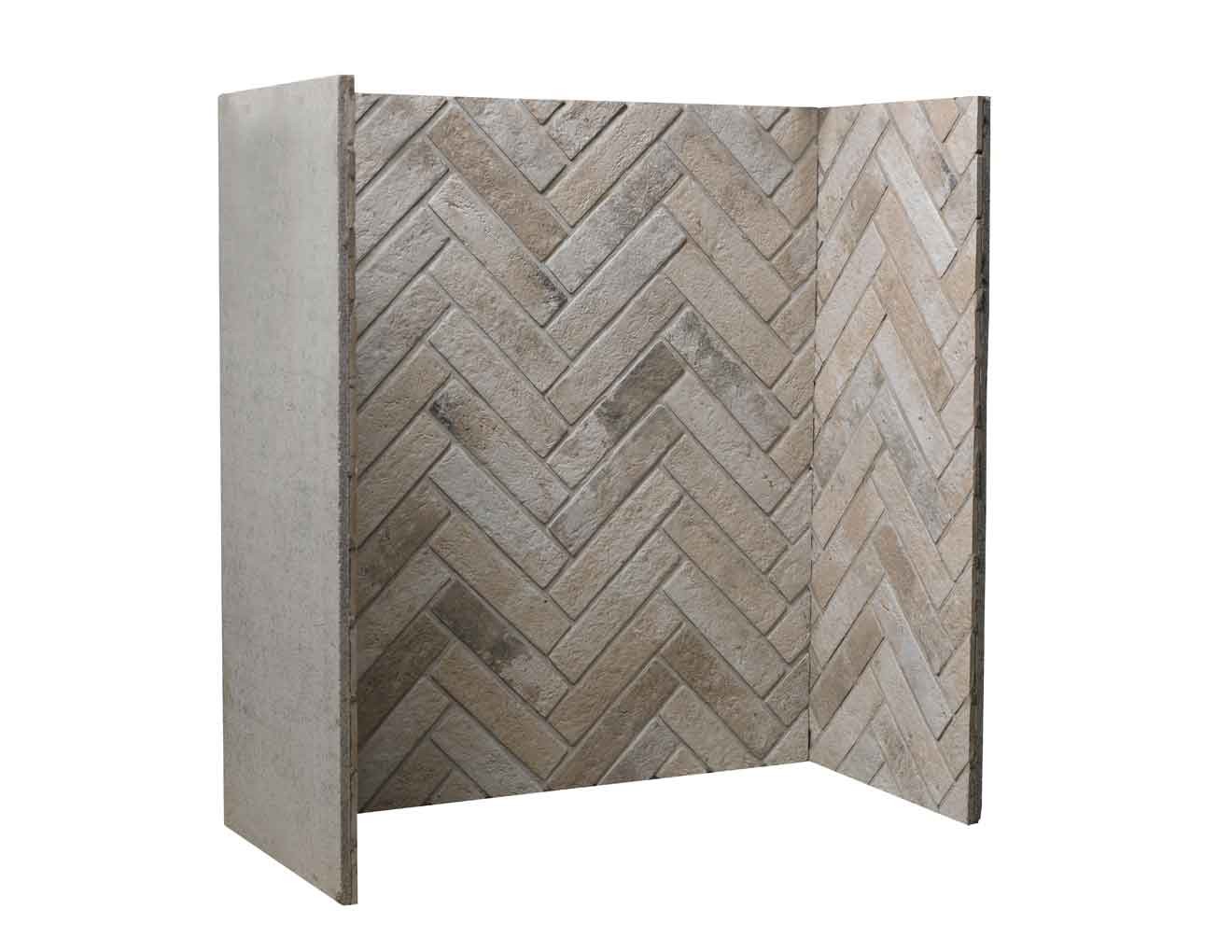 Ice Grey Herringbone Chamber
