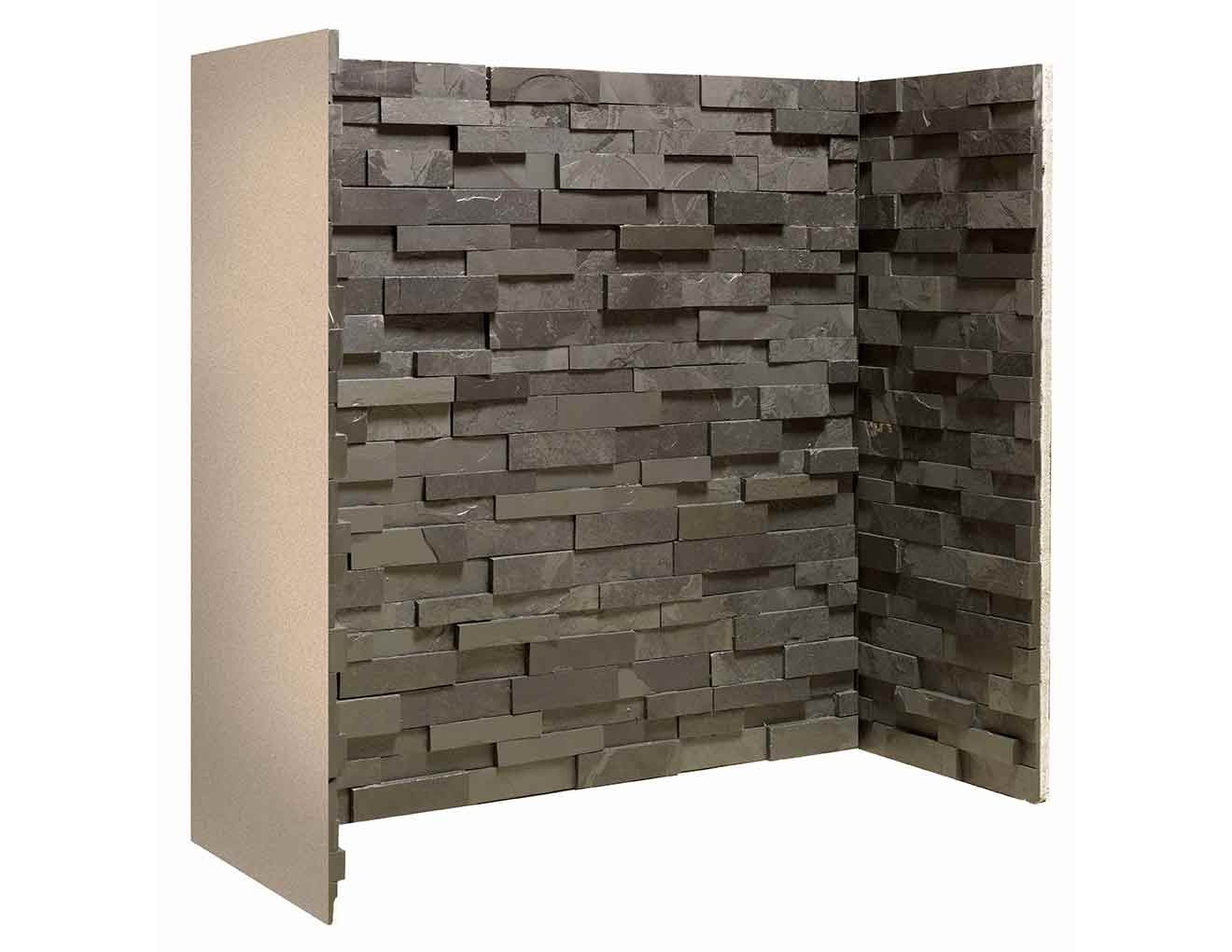 Staggered Black Slate Chamber