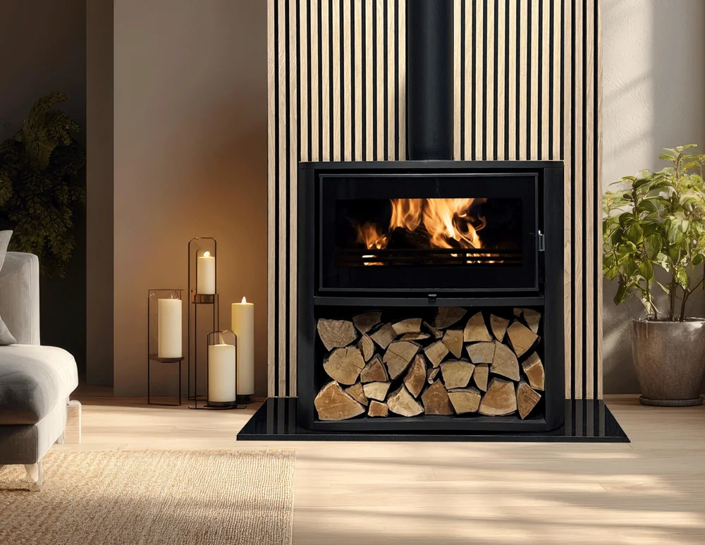 Vitae 8kW Freestanding Curved Glass